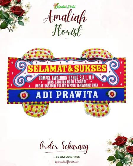 Papan Bunga Ucapan Selamat Siakin